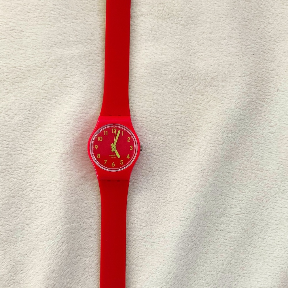 SWATCH 2-tone Double Wrap Bracelet Watch